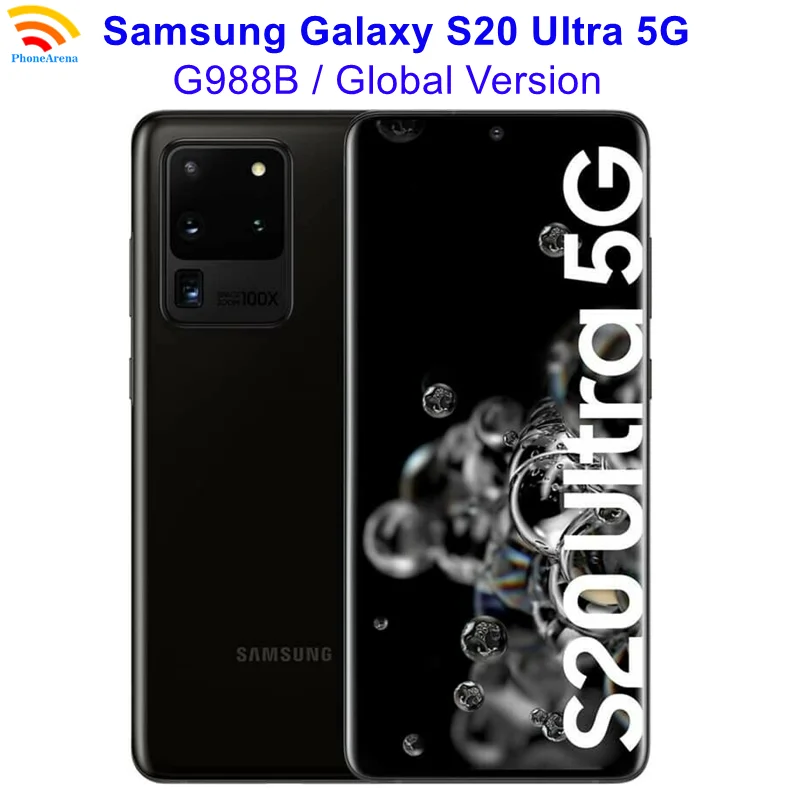 Мобильный телефон Samsung Galaxy S20 Ultra 5G G988B/DS【 98% Новый глобальная версия 6 9 дюйма 12 Гб 128