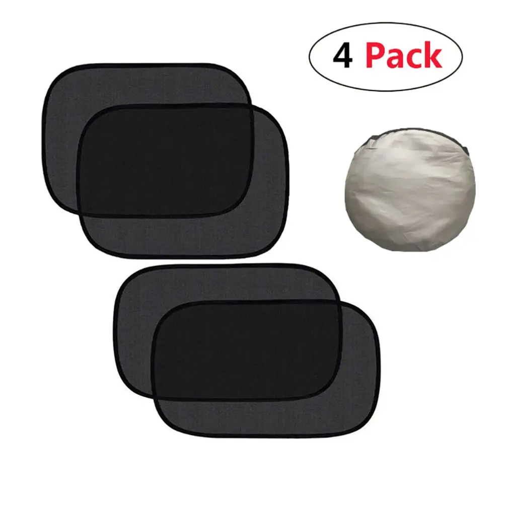 

2Pcs/4Pcs Side Block Black Film Electrostatic Sunshade Full Cover Car Sun Visor Set Car Sunshade Set