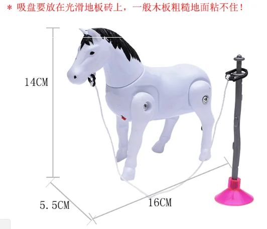Ностальгическая модель слалом Jockey Club Walk of Animal Whirligig Toy Pull шлифовальный Детский Электрический 10-30 юаней детский интерес