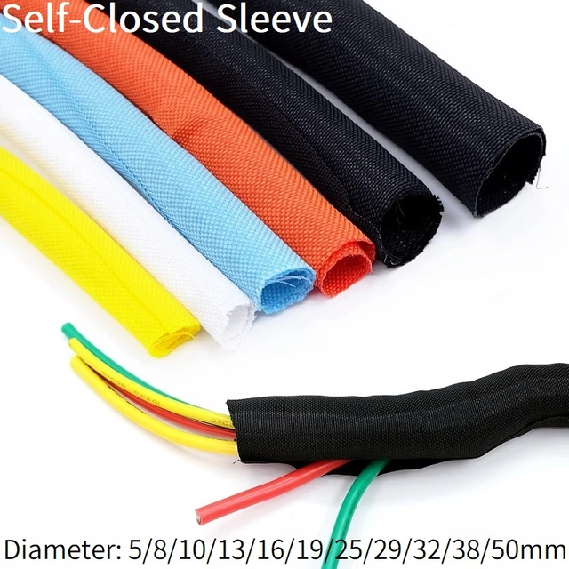 5M/20M Braided Cable Sleeve 3mm 4mm 6mm 8mm 10mm Single PET Expandable  Nylon USB Data