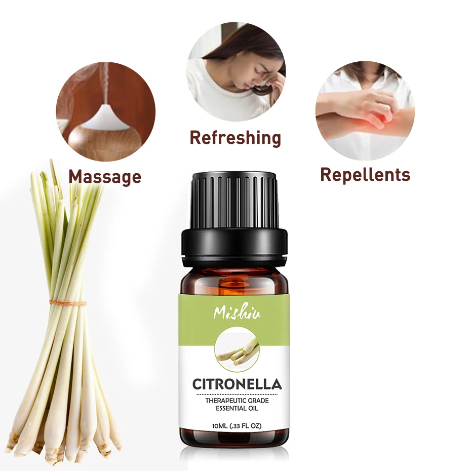 Эфирное масло Mishiu Citronella эфирное розовая ромашка корица имбирь диффузоры для