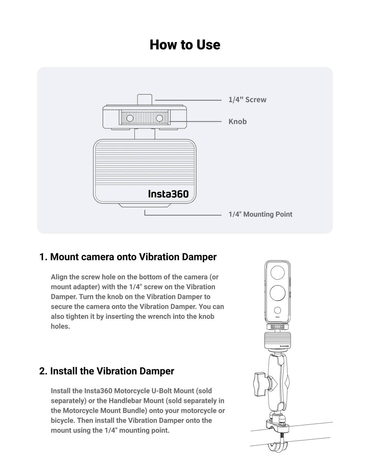 Description Picture 4 of itemInsta360 X4 X3 Vibration Damper For Insta 360 ONE X2 / ONE RS Sport Camera Original Accessoies