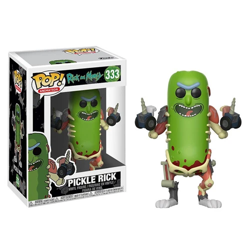 Funko POP Rick and Morty MR. MEESEEKS PICKLE RICK с лазерной фигурой Коллекция ПВХ модель игрушки