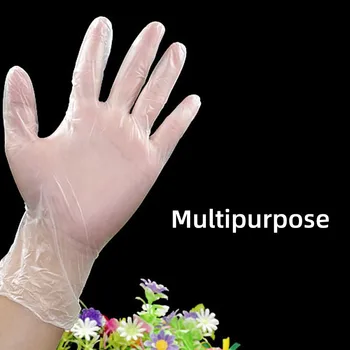

80Pcs/Box Hygiene Protective Disposable PVC Gloves for Kitchen Cooking Cleaning dust-proof Gloves