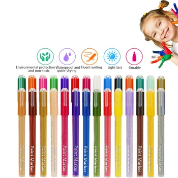 

Markers Pen Water Based Pen For Kids Drawing Art Non Toxic Graffiti Wrote On Canvas Waterproof Fine Tip Paint Pen Supplies