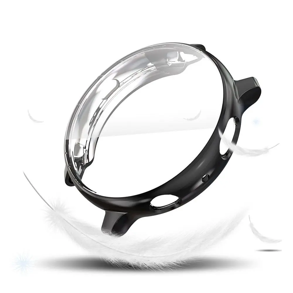 Sleek Electroplate TPU Watch Case with Full Screen Protector