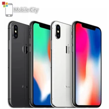 Разблокированный Apple iPhone X Hexa Core 3 Гб ram смартфон 5," 4G LTE 12MP двойная задняя камера распознавание лица 64 Гб/256 Гб мобильный телефон