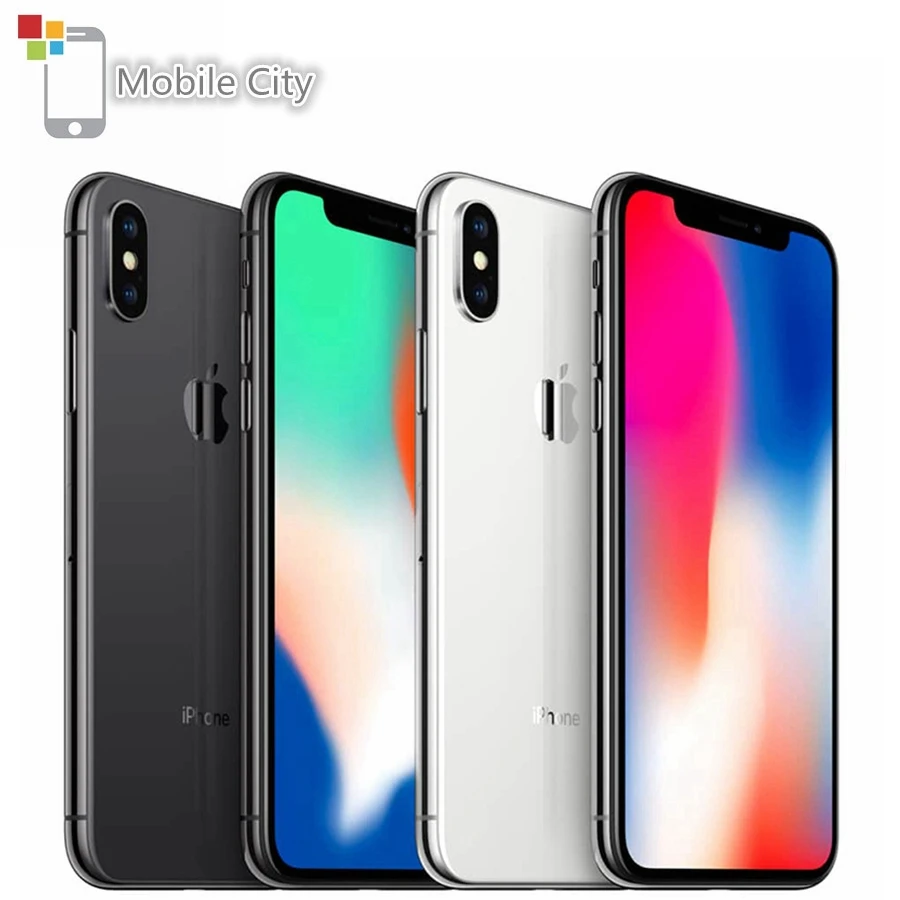 Оригинальный разблокированный Apple iPhone X Hexa Core 3 Гб ram смартфон 5,8 "4G LTE 12MP двойная задняя камера распознавание лица 64 Гб/256 Гб мобильный телефон