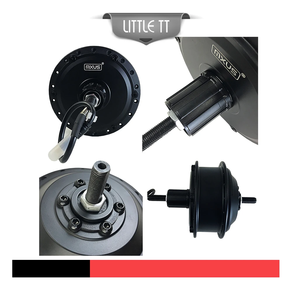 US $159.31 Ebike 36V 48V 350W MXUS Hub Motor XF08 XF15 High Speed Brushless Gear Hub Motor For Electric Bicycle Rear Wheel Drive