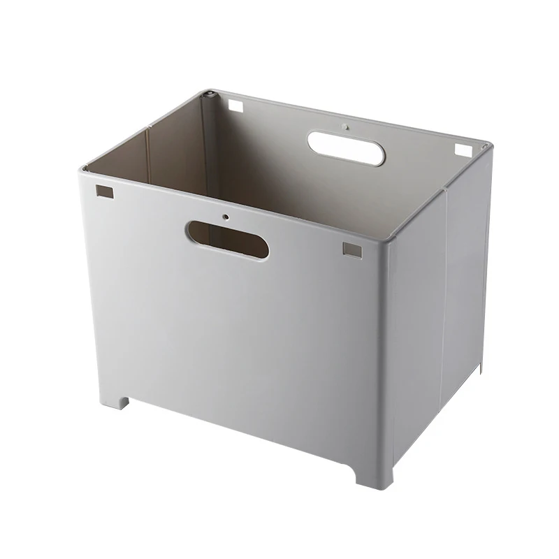 Складная корзина для хранения, корзина для хранения одежды, аксессуары для ванной комнаты PI669 - Цвет: grey