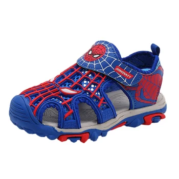 

2020 summer kids sandalshoes brand closed toe toddler boys spiderman sandals orthopedic sport pu leather baby boys beach sandals