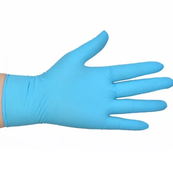 

100pcs/set Unisex Blue One-Time Use Latex Nitrile Gloves Rubber Waterproof Universal New Arrivals Gloves