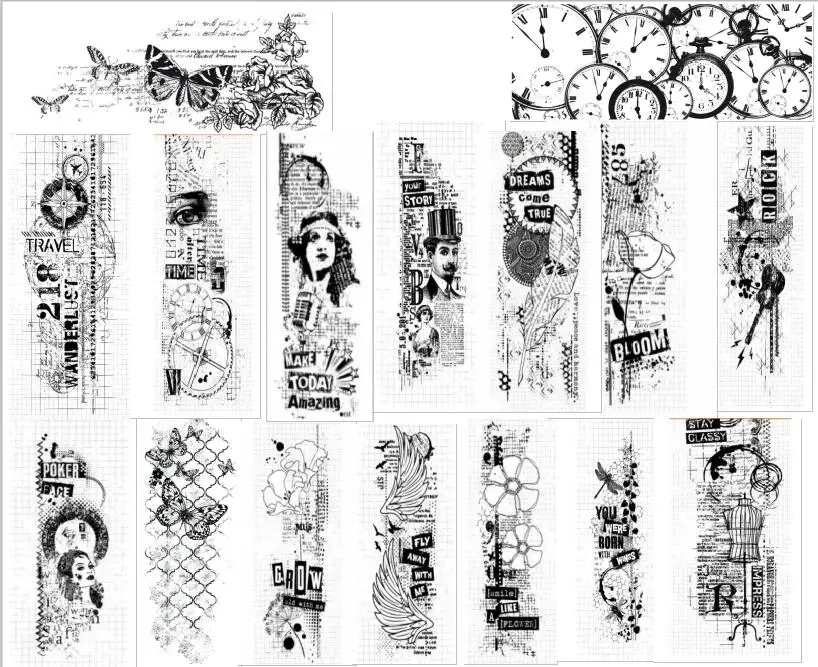 Retro Transparent Clear Stamps for DIY Scrapbooking/Card Making Fun Decoration Supplies A0212