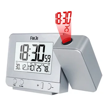 

Digital Alarm Clock Projection Date Snooze Function Backlight Projector Desk Table Led Clock With Time Projection