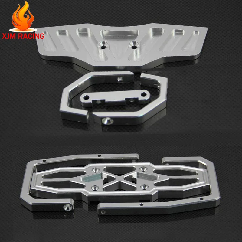 

CNC Alloy Rear and Front Bumper Kit for 1/5 Gtb Racing Hpi Rofun Rovan Kingmotor Mcd Baja 5b/5t/5sc Truck Rc Car Toys Parts