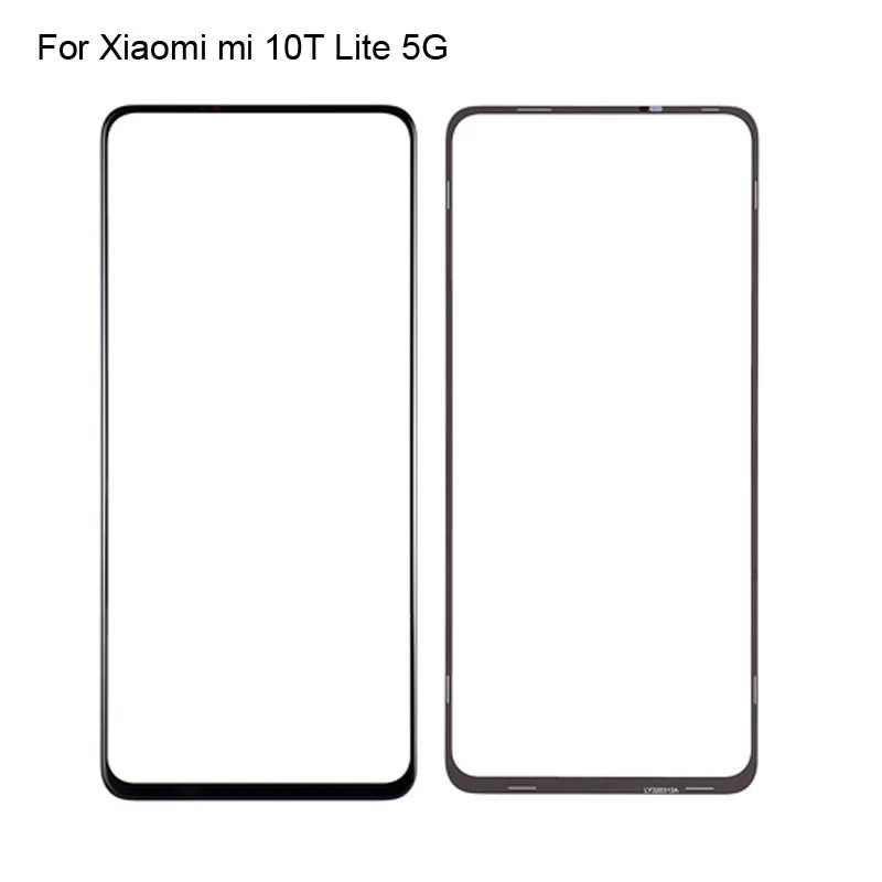 

2PCS For Xiaomi mi 10T Lite 5G Front LCD Glass Lens touchscreen mi10T Lite Touch screen Panel Outer Screen Glass without flex