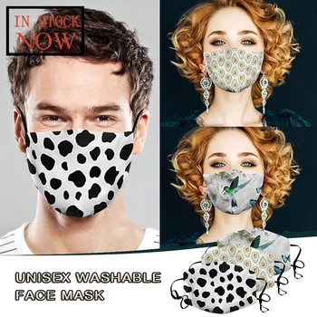 

1pc Protect Foggy Haze Anti-spitting Protective Mask+ 2pcs Filter Dust Mouth Cover Washable Reusable Mouth Mask Mascarillas