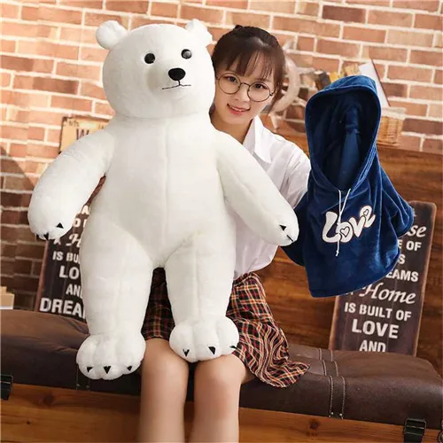 Fancytrader 67'' JUMBO Giant Stuffed Polar Bear Huge Plush LOVE Bear Toy Birthday Valentineâ€˜s Day Gift 170cm 4 Models 3 Sizes (6)