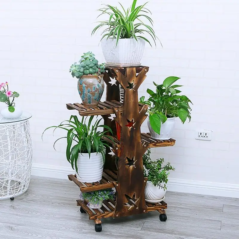 Крытый Estante Para Plantas плантенстандард деревянные садовые полки для горшка растения на балконе стеллаж полка Stojak Na Kwiaty подставка для цветов