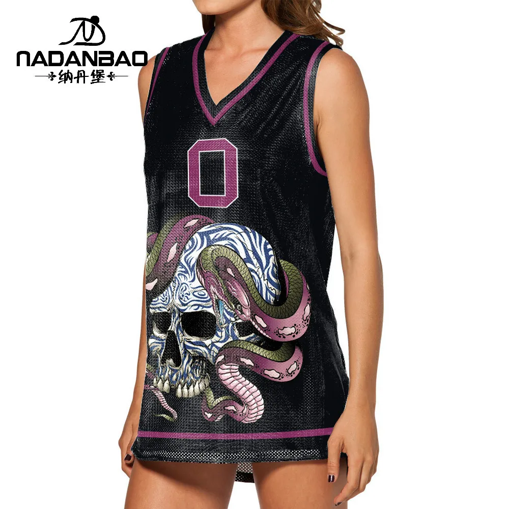 Без рукавов для мужчин и цифровая печать v-образным вырезом спортивный жилет одежда для пар дышащая быстросохнущая широкая свободная летняя футболка D02010