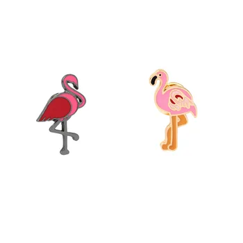 

Fashion Flamingo Corsage Versatile Oil Drop Alloy Brooch Coat And Cap Accessories Badge Ostrich Antique Style
