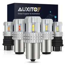 AUXITO 1400LM BA15S 1156 P21W светодиодный лампы автомобиля Фары заднего хода 7443 W21/5 Вт 7440 WY21W 1157 BAY15D 3157 светодиодный сигнал поворота, стоп-сигналы