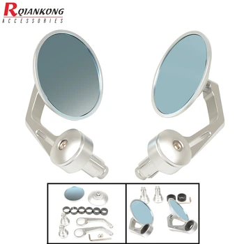 

Round 7/8" Handlebar CNC Aluminum Alloy Motocycle Rearview Mirrors Moto End Motor Side Mirrors Motorcycle Cafe Racer Accessories