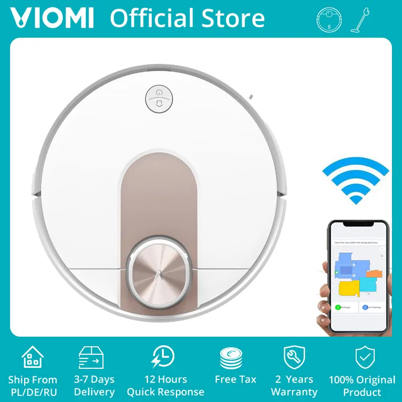 Робот-пылесос VIOMI с лазерной навигацией SE для уборки шерсти домашних животных