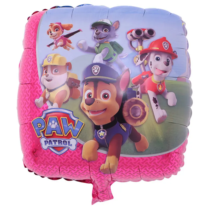 10pcs 10 шт. Paw Patrol 18 дюймов алюминиевая пленка мультфильм рисунок шарик детская игрушка воздушный шар фестиваль праздник вечерние украшения - Цвет: 10pcs