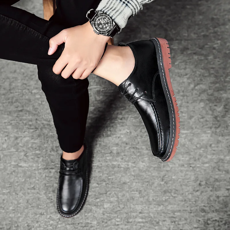 38-47; мужские кожаные туфли; деловые удобные стильные деловые туфли;# XF615