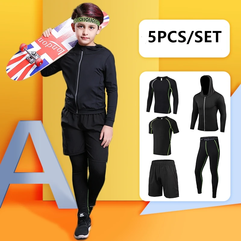 Детский спортивный набор для бега 2020 мужской костюм баскетбольное белье