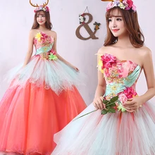 Милое длинное камуфляжное бальное платье с оборками пышные платья Вечерние платья на шнуровке De 15 Anos