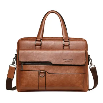 

Men Briefcase Bag High Quality Business Famous Brand Leather Shoulder Messenger Bags Office Handbag Casual 14 inch Laptop #SRN