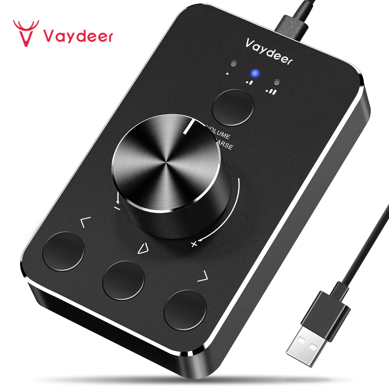 Volume Control Knob para Computer Speaker Controlador Usb One-click Mute Function Volume Control Modes Audio Ajustar