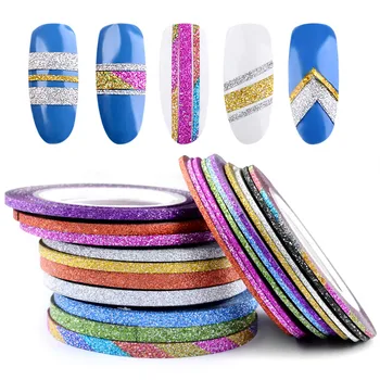 

1pc Gold Silver Striping Tape Line Nail Art Stickers Painted Wire Striping Tape Line Decal Manicure Decoration Nail Accessories