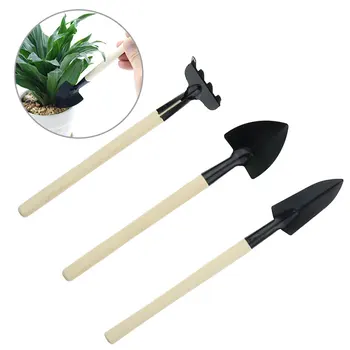 3pc gardening tools bonsai Mini garden for tools Small shovel hoe hoe Plant potted flowers tool seedling planting