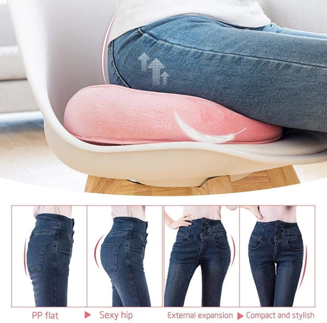 Lift Hips Up Seat Cushion, Orthopedic Memory Foam Support Pillow For  Sciatica, Tailbone And Hip Pain Relief