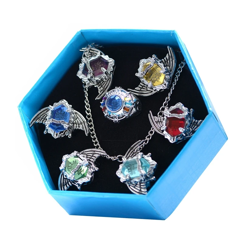 7 шт./компл. kateкё Hitman Reborn Vongola Аниме Косплей кольца Крылья модные ювелирные изделия