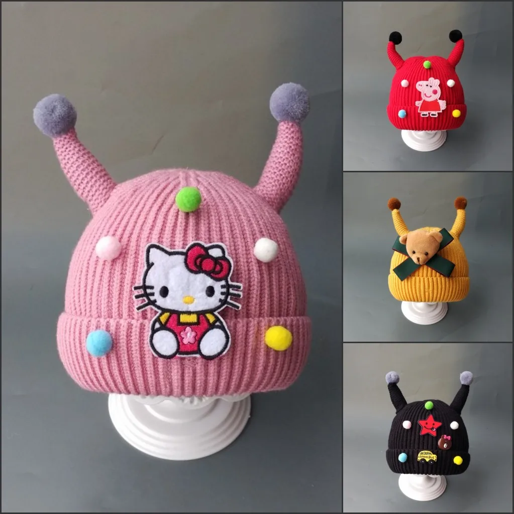 Toddle KId Girl&Boy Babyhat Warm Winter Knit Newborn Photography Props Clothes Beanies Fashion Casual B