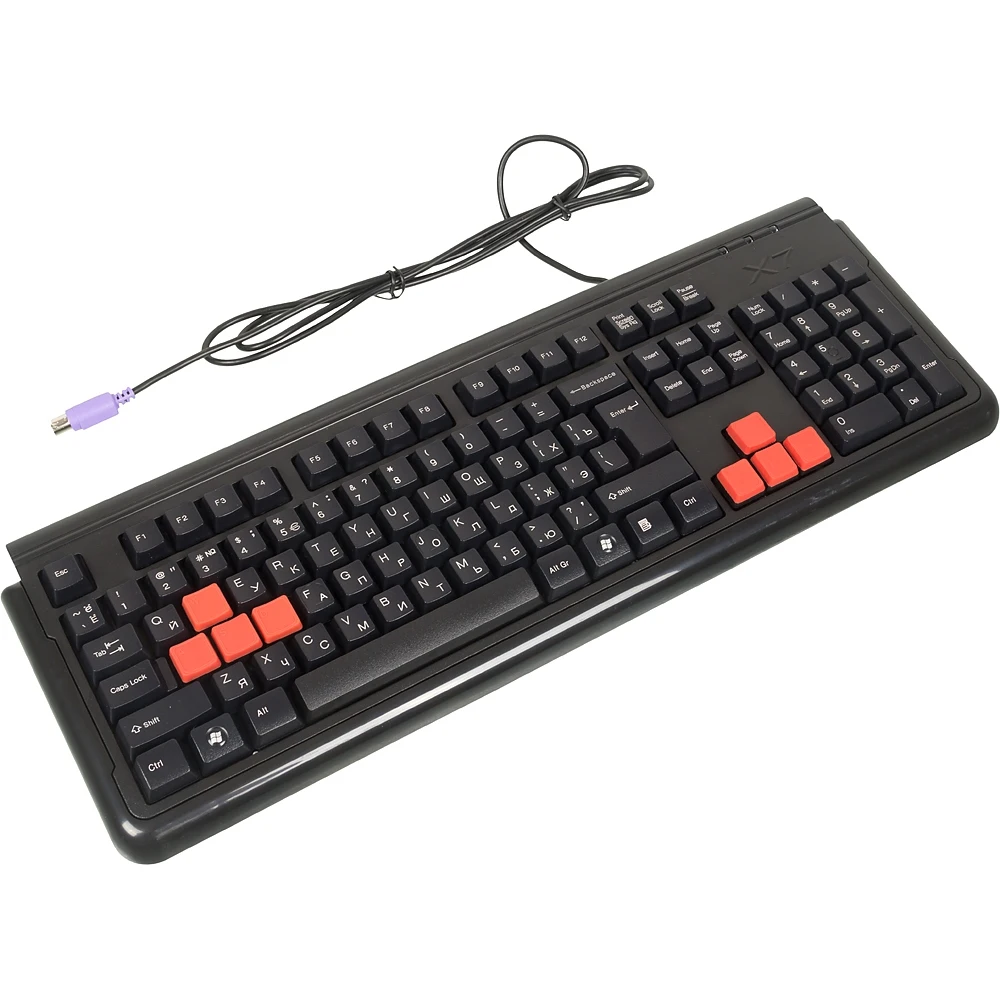 Клавиатура A4 X7-G300 черный PS/2 for gamer
