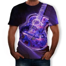 Новая Мода пионер гитара Dj Мужская футболка 3D печать круглый вырез короткий рукав для мужчин и женщин рок хип хоп Повседневная футболка Топ