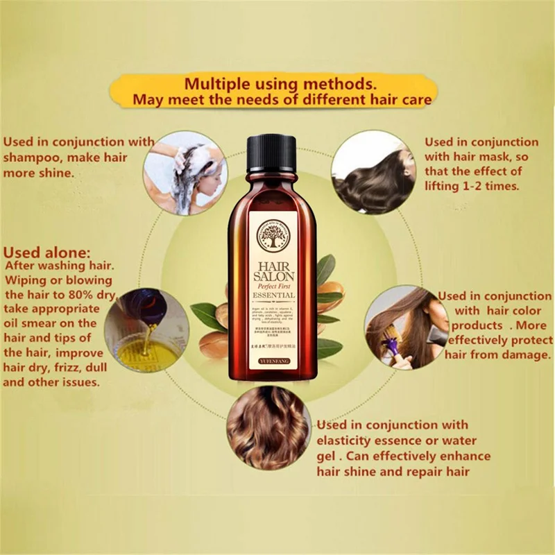 Repair Damaged Hair Leave-In Conditioner Natural Essential Oil Moisturizing Anti-Drying Hair Care