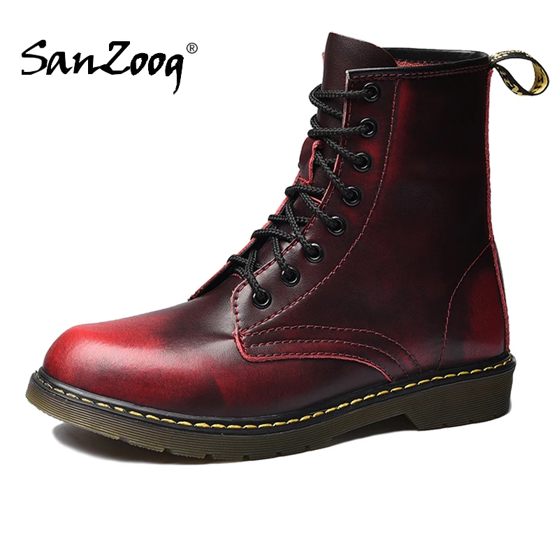 

Autumn Winter Split Leather Mens Dr. Martins Men Boots Dottor Martins Doctor Martin Botas Hombre Botines Cuero Boot Botte Homme