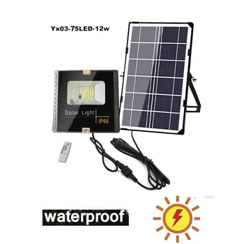 

solar light lamp floodlight Power Wall LED Waterproof Night Security Wall Infrared Induction indoor remote timer split cable spo