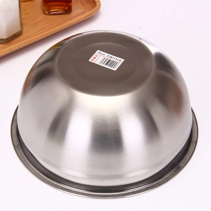 Mixing Bowl Heavy Guage Stainless Steel Diy Cake Bread Salad Mixer Kitchen Cooking Tools