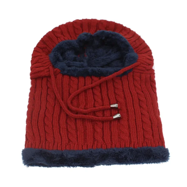 Skullies Beanies женские зимние трикотажные изделия Beanie женский зимний шарф шапки для женщин Gorro шотландская шапочка с защитой зимняя шапка - Цвет: wine red