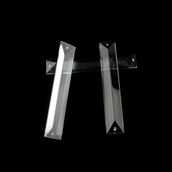 Trimming Triangle Crystal Clear Prism 1 Hole/2 Holes Glass Chandeliers Pendants Parts Glass Lamp Drop Pendants