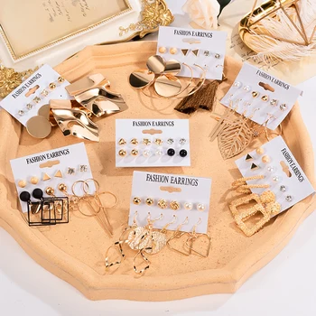 

Vintage Tassel Acrylic Earrings For Women New Bohemian Statement Earrings Set Dangle Drop Earring 2020 Brincos Fashion Jewelry