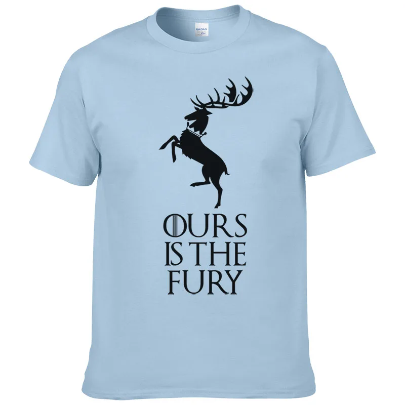 

2019 new men's T-shirt power game home Baratheon T-shirt letters men's T-shirt men's summer print T-shirt short-sleeved cotton