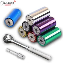 Universal Socket Wrench 7-19mm Torque Wrench Magic Spanner Multi Function Socket Head Universal Ratchet Socket Hand Tools